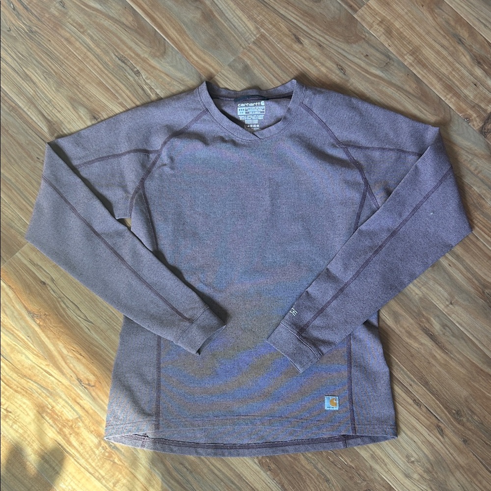 CARHARTT Climate Force Dark Purple Long Sleeve Base Layer Women’s Size Medium